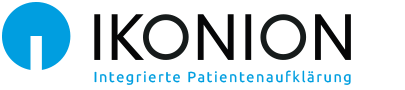 IKONION Logo - Your partner for a paperless digital practice, digital anamnesis and information in the waiting room